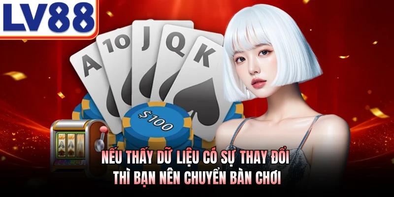 Nếu thấy dữ liệu có sự thay đổi thì bạn nên chuyển bàn chơi